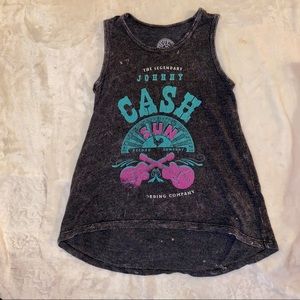 Size XS, Girls, Johnny Cash tank.